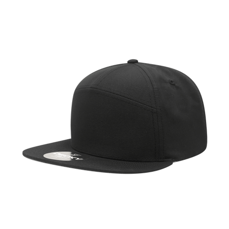 Decky 7 Panel High Profile Structured Performance Cap | Decky 6229 Black Standard Hats