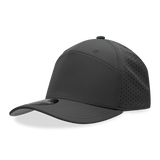 Decky 7 Panel Perforated Cap | Decky 6416 Black Standard Hats