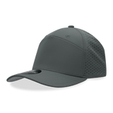 Decky 7 Panel Perforated Cap | Decky 6416 Charcoal Standard Hats