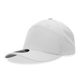 Decky 7 Panel Perforated Cap | Decky 6416 White Standard Hats