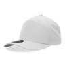 Decky 7 Panel Perforated Cap | Decky 6416 White Standard Hats