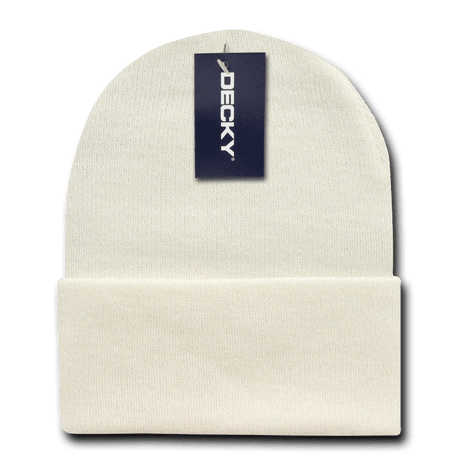 Decky Acrylic Knit Caps | Decky KCP Ivory(Not White) OSFM Hats