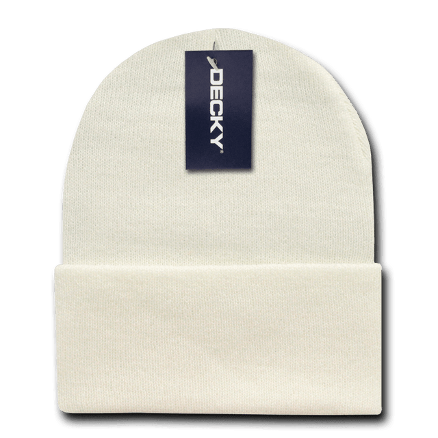 Decky Acrylic Knit Caps | Decky KCP Ivory(Not White) OSFM Hats