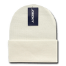 Decky Acrylic Knit Caps | Decky KCP Ivory(Not White) OSFM Hats