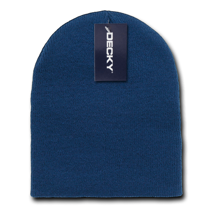 Decky Acrylic Short Knit Caps | Decky KCSP Lt.Navy OSFM Hats
