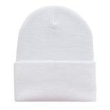 Decky Acrylic/Polyester Long Beanies | Decky 613 White Standard Beanies