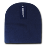 Decky Acrylic/Polyester Short Beanies | Decky 187 Navy OSFM Beanies
