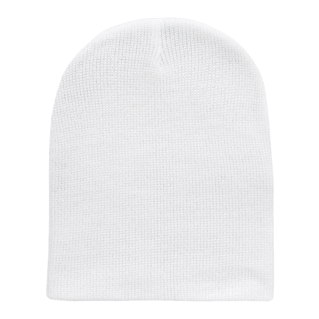 Decky Acrylic/Polyester Short Beanies | Decky 187 White OSFM Beanies