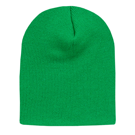 Decky Acrylic/Polyester Short Beanies | Decky 614 Kelly Green OSFM Beanies