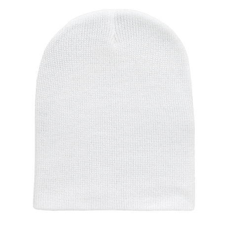 Decky Acrylic/Polyester Short Beanies | Decky 614 White OSFM Beanies
