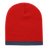 Decky Acrylic/Polyester Striped Short Beanie | Decky 8007 Red/Navy OSFM Beanies