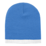 Decky Acrylic/Polyester Striped Short Beanie | Decky 8007 Sky/White OSFM Beanies