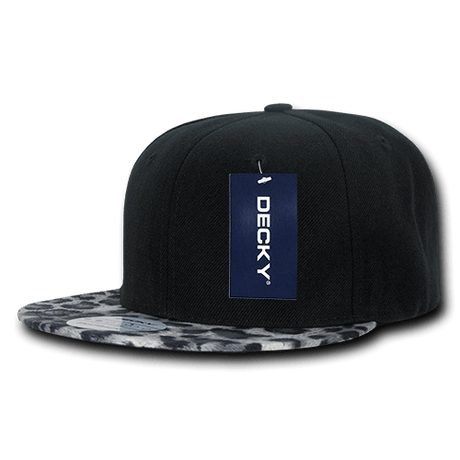 Decky Animal Pattern Snapback | Decky 987 Leopard (Grey) OSFM
