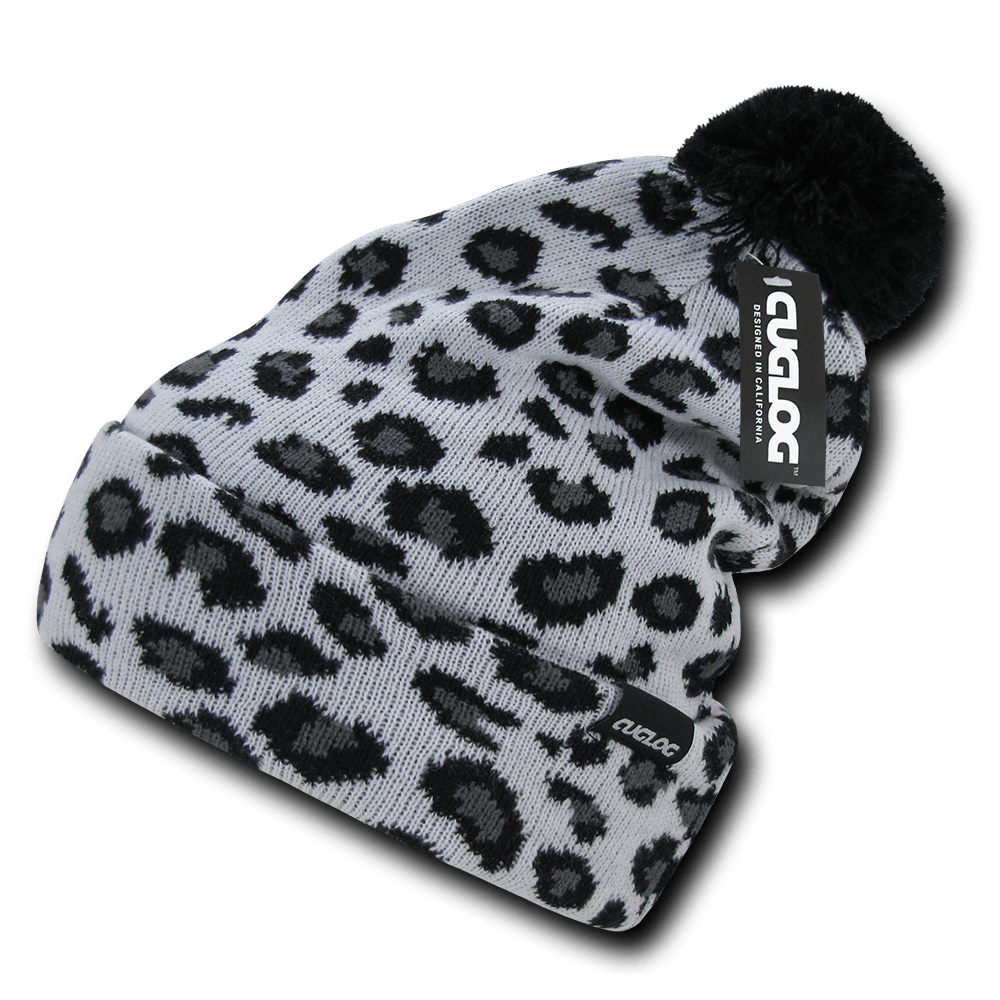 Decky Atakora Beanie | Decky K040 Leopard/White OSFM Beanies
