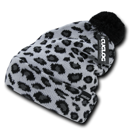 Decky Atakora Beanie | Decky K040 Leopard/White OSFM Beanies