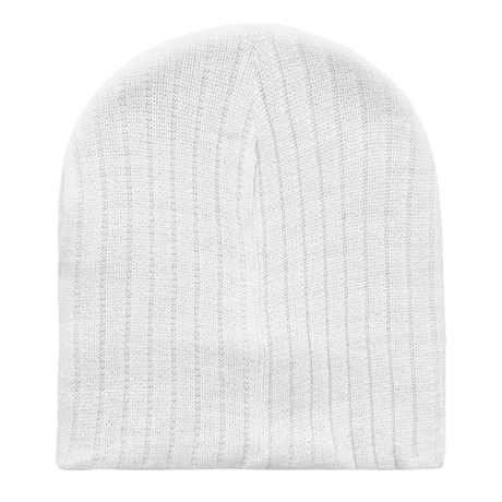 Decky Cable Beanies | Decky 601 White OSFM Beanies