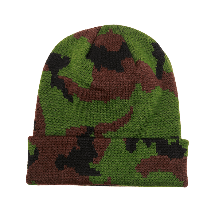 Decky Camo Long Beanies | Decky 8030 Woodland OSFM Beanies