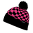 Decky Changbai Checker Beanie | Decky K019 Hot Pink/Black OSFM Beanies