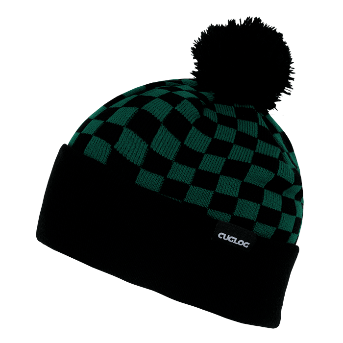Decky Changbai Checker Beanie | Decky K019 Kelly/Black OSFM Beanies