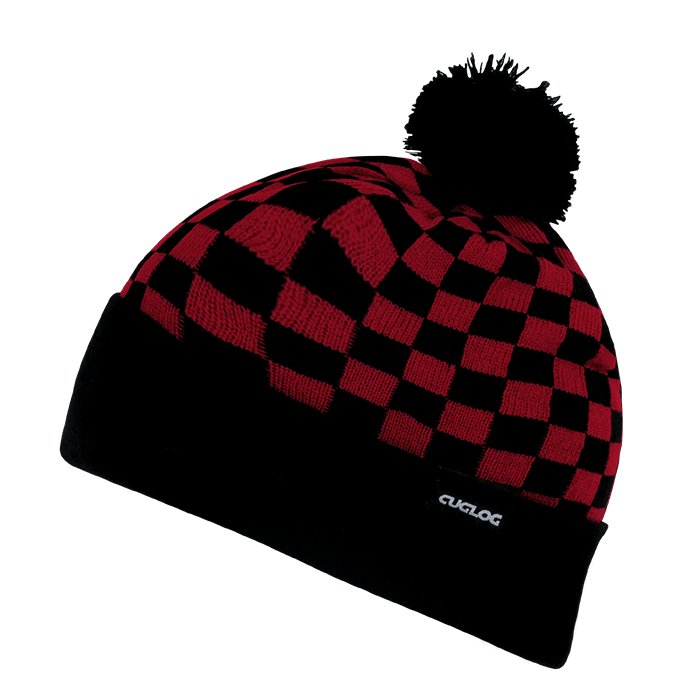 Decky Changbai Checker Beanie | Decky K019 Red/Black OSFM Beanies