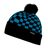 Decky Changbai Checker Beanie | Decky K019 Teal/Black OSFM Beanies