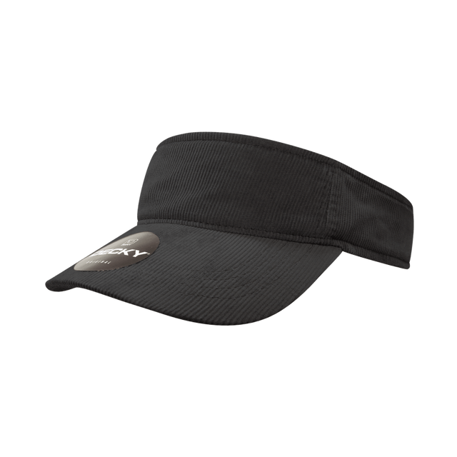 Decky Corduroy Visor | Decky 4004 Black OSFM Visors