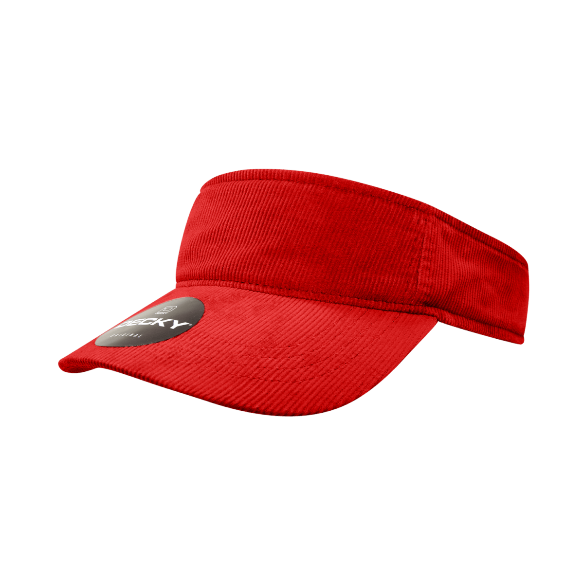 Decky Corduroy Visor | Decky 4004 Red OSFM Visors