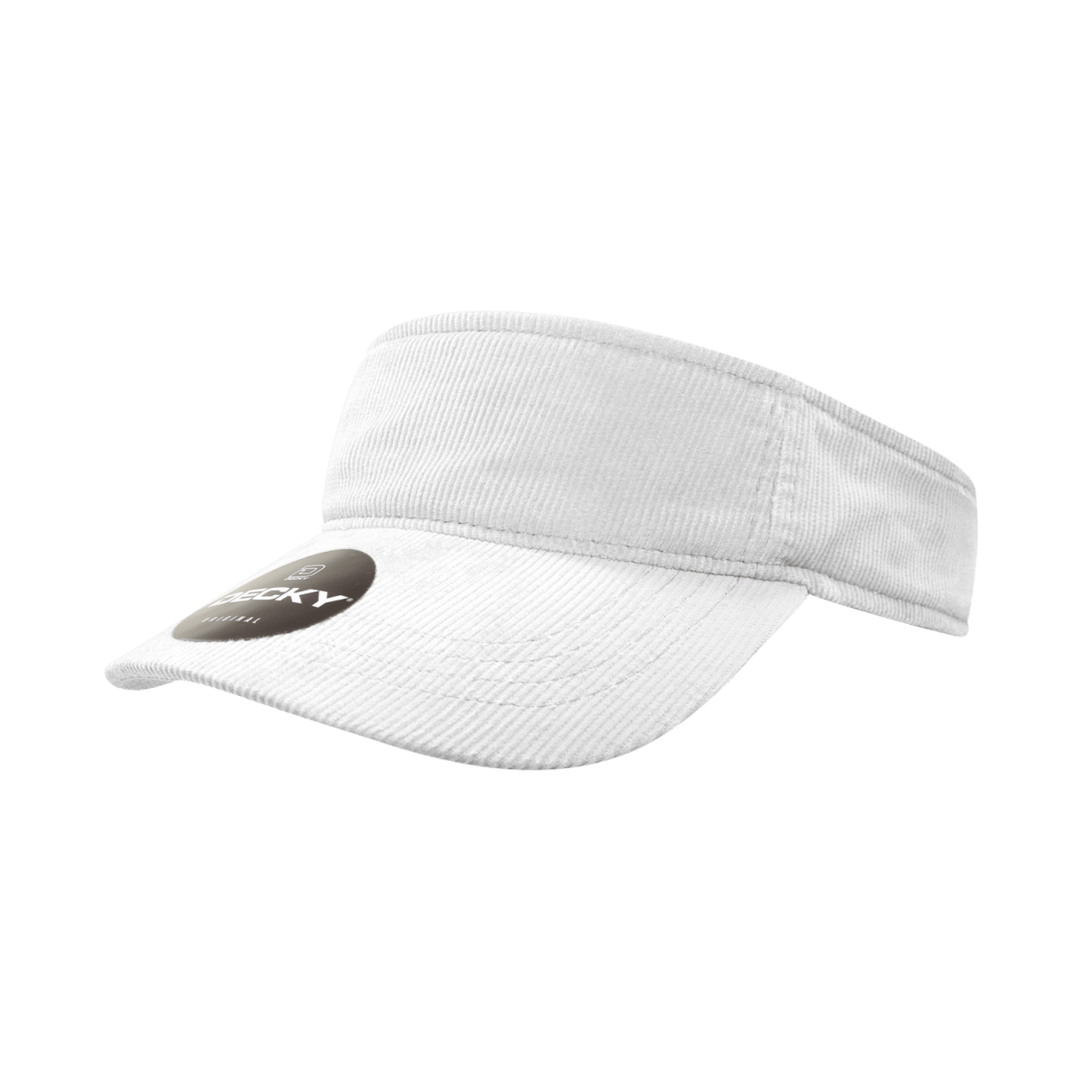 Decky Corduroy Visor | Decky 4004 White OSFM Visors