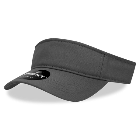 Decky Cotton Visor | Decky 3001 Charcoal OSFM Visors