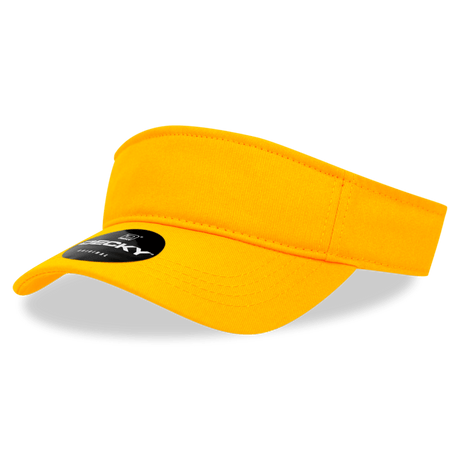 Decky Cotton Visor | Decky 3001 Gold OSFM Visors