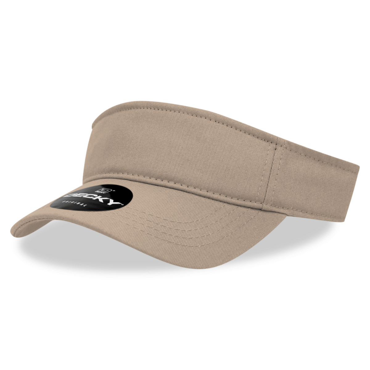 Decky Cotton Visor | Decky 3001 Khaki OSFM Visors