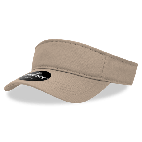 Decky Cotton Visor | Decky 3001 Khaki OSFM Visors