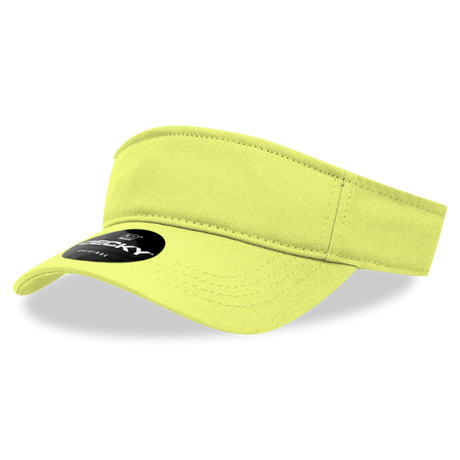 Decky Cotton Visor | Decky 3001 Lemon OSFM Visors