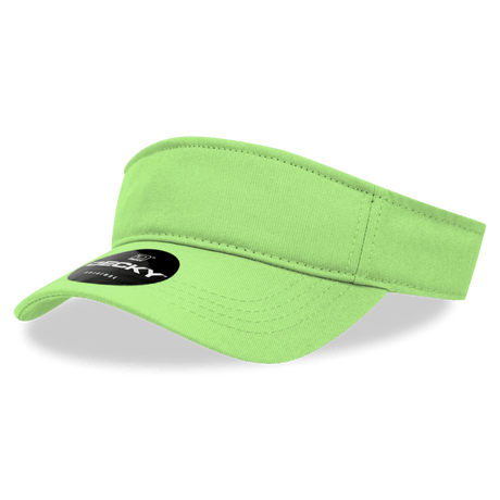 Decky Cotton Visor | Decky 3001 Lime Standard Visors