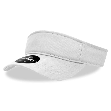 Decky Cotton Visor | Decky 3001 White OSFM Visors