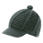 Decky Crocheted Reggae Cap | Decky 624 Charcoal OSFM Hats