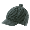 Decky Crocheted Reggae Cap | Decky 624 Charcoal OSFM Hats