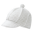 Decky Crocheted Reggae Cap | Decky 624 White OSFM Hats