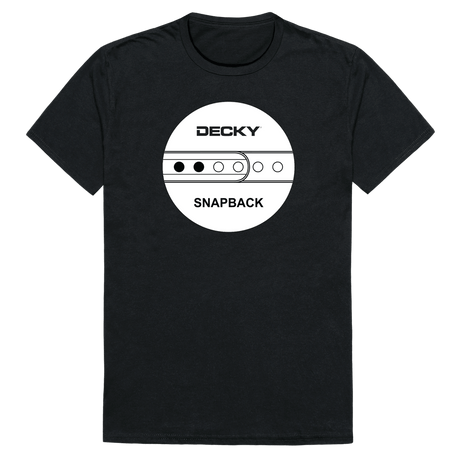 Decky Decky Snapback Graphic Tee | Decky 725 Black S Short Sleeve T-Shirts