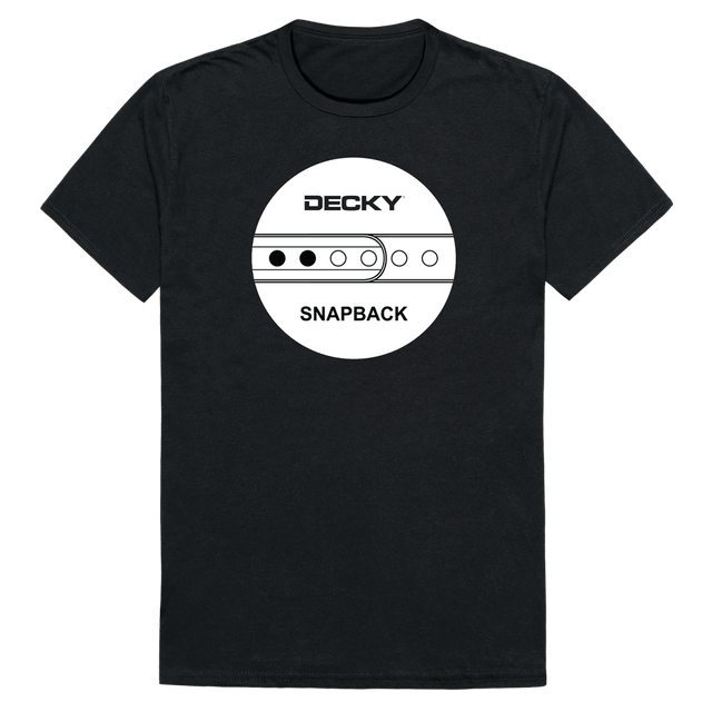 Decky Decky Snapback Graphic Tee | Decky 725 Black S Short Sleeve T-Shirts