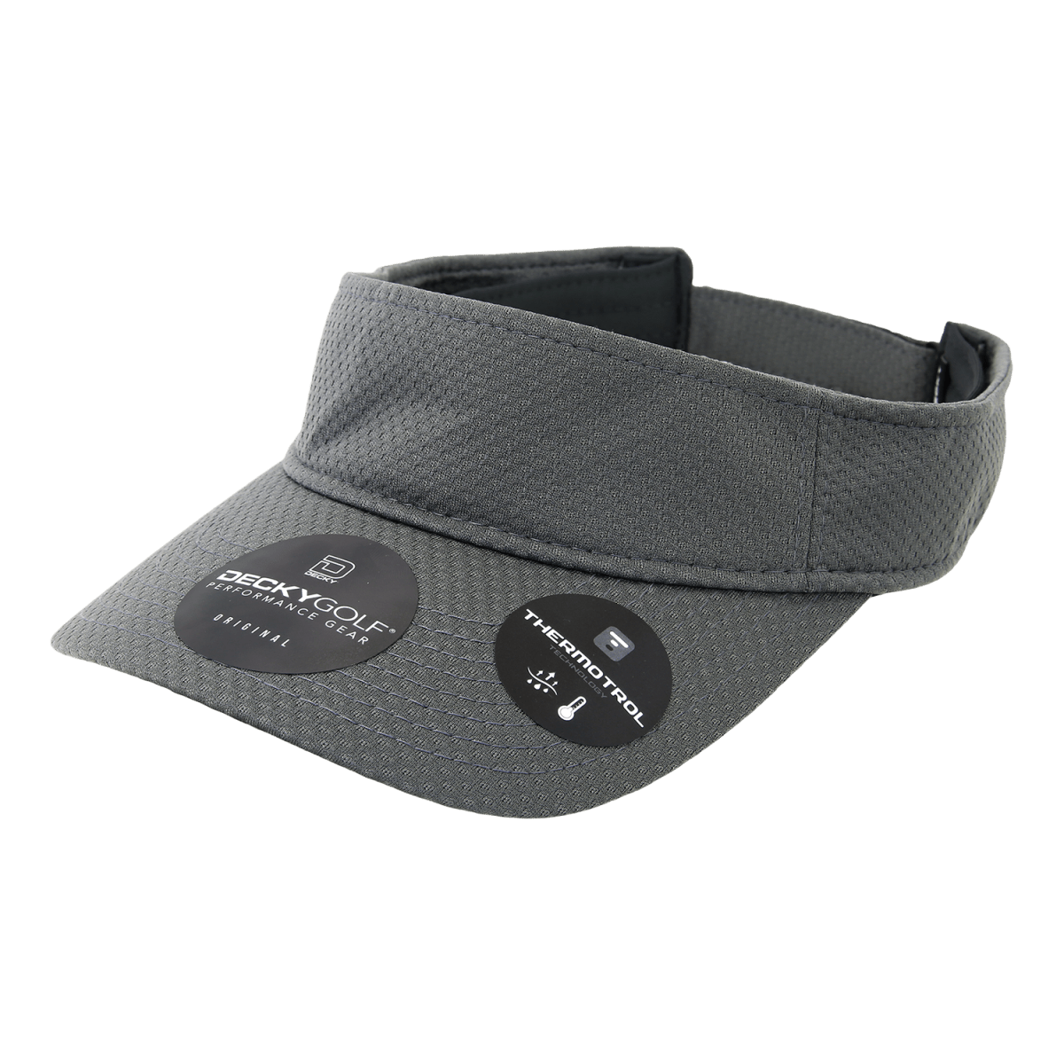 Decky Dimple Patterned Sun Visors | Decky 6204 Char OSFM Visors
