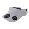 Decky Dimple Patterned Sun Visors | Decky 6204 Grey OSFM Visors