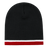 Decky Double Striped Beanie | Decky 8015 Blk/Wht/Red OSFM Beanies