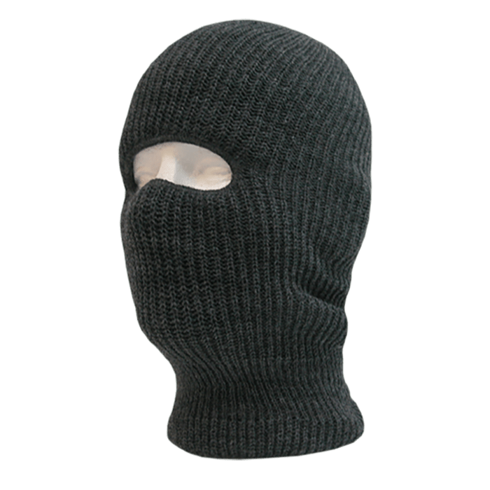 Decky Face Mask 1 Hole Beanie | Decky 971 HeatherCharcoal OSFM Beanies
