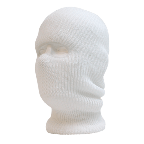 Decky Face Mask 1 Hole Beanie | Decky 971 White OSFM Beanies