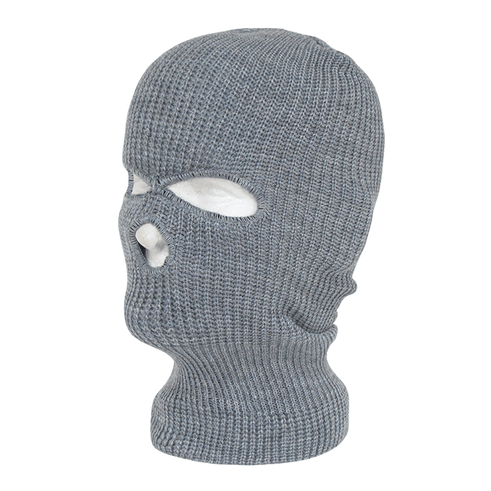 Decky Face Mask 3 Holes Beanie | Decky 970 Heather Grey OSFM Beanies