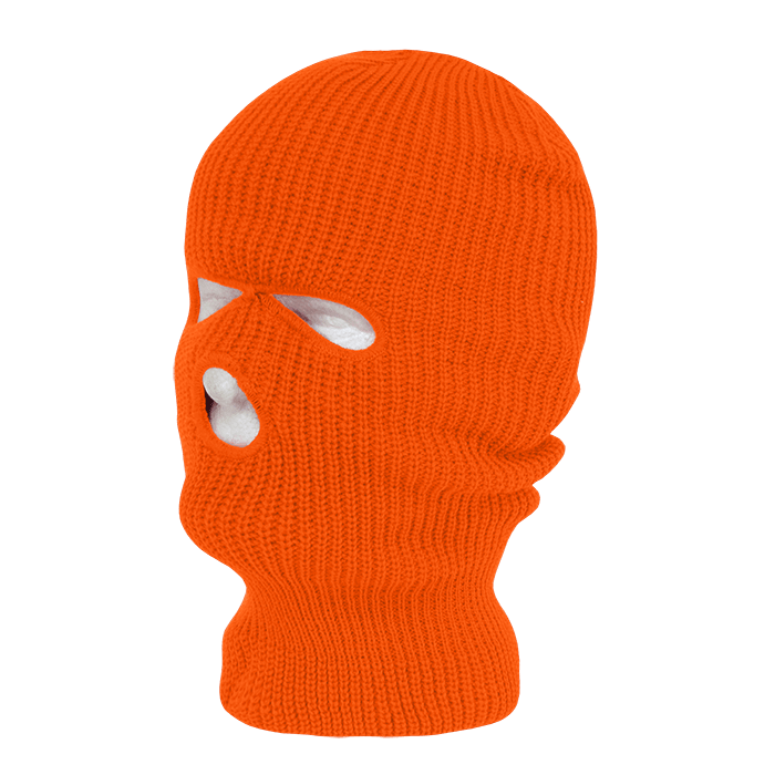 Decky Face Mask 3 Holes Beanie | Decky 970 Orange Standard Beanies