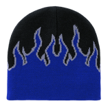 Decky Fire Beanie | Decky 8003 Black/Blue/Grey OSFM Beanies