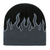 Decky Fire Beanie | Decky 8003 Black/Grey/Charcoal OSFM Beanies