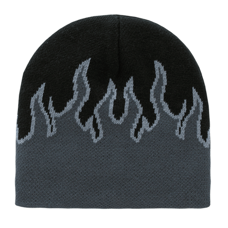 Decky Fire Beanie | Decky 8003 Black/Grey/Charcoal OSFM Beanies